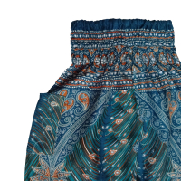 Kinderbroek S - maat  92 -Veer turquoise