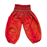 Kinderbroek S - maat 92 - Veer rood