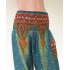 Yoga-Harembroek Medium Pauw turquoise