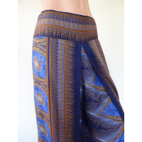 Wikkelbroek L - Sunset - blauw