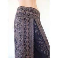 Wikkelbroek M - Fan - donker blauw