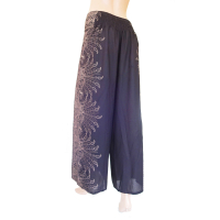 Wikkelbroek M - Fan - donker blauw