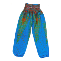Yoga-Harembroek Small Veer licht blauw
