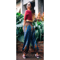 Harembroek Large Pauw blauw