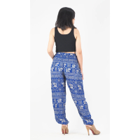 Harembroek Medium Olifantje licht blauw