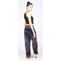 Harembroek Medium Eye donker blauw