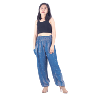 Harembroek Medium Dons blauw