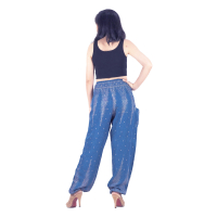 Harembroek Medium Dons blauw