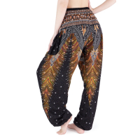 Harembroek XL Veer zwart/geel