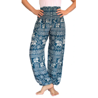 Harembroek XL Olifantje groen