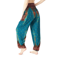 Harembroek Medium Pauw turquoise