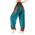 Yoga-Harembroek Medium Pauw turquoise