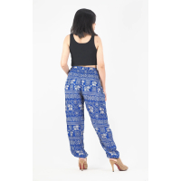 Harembroek XL Olifantje blauw