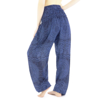 Harembroek - Small - Mandala Mono blauw - zwart