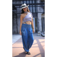 Harembroek Medium Dons blauw