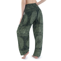 Harembroek XL Mandala Mono groen