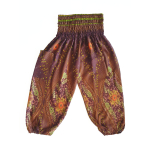 Kinder harembroek - maat 128 - Eye bruin