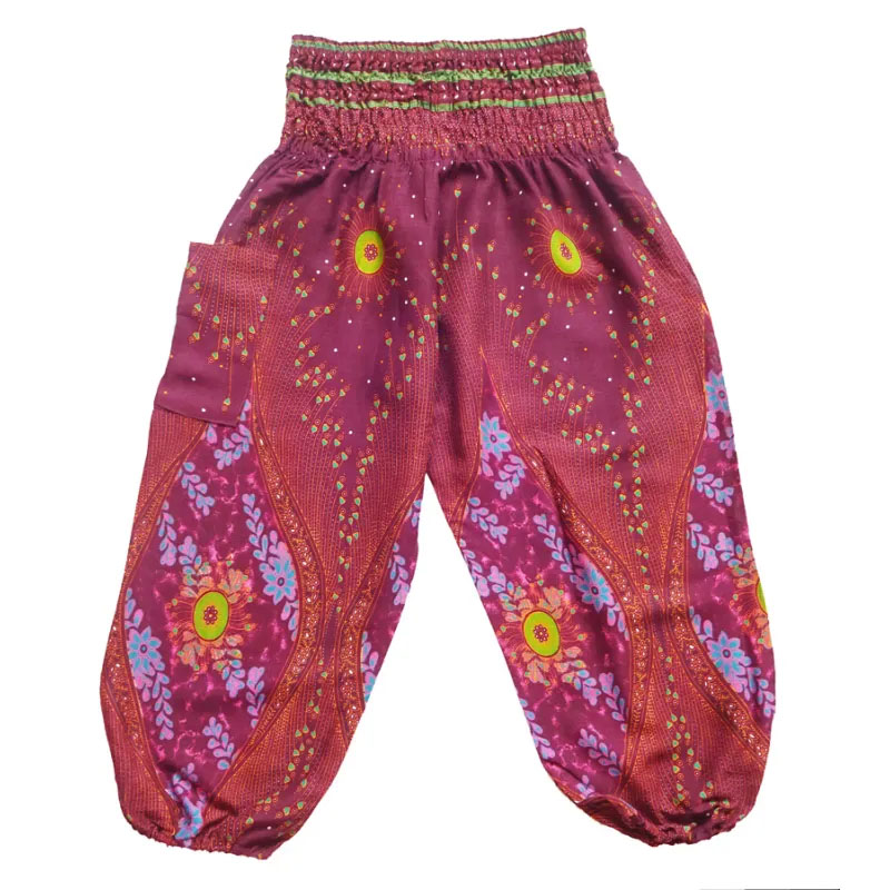 Kinder harembroek - maat 122 - Eye bruin