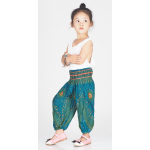 Kinder harembroek - maat 104 - Eye turquoise