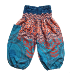 Kinder harembroek - maat 98 - Mandala Truquoise
