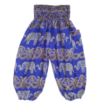 Kinder harembroek - maat 116 - Olifant blauw