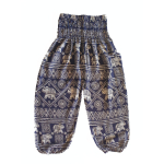 Kinder harembroek - maat 128 - Olifantje Navy