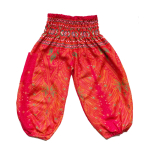 Kinder harembroek - maat 92 - Veer rood