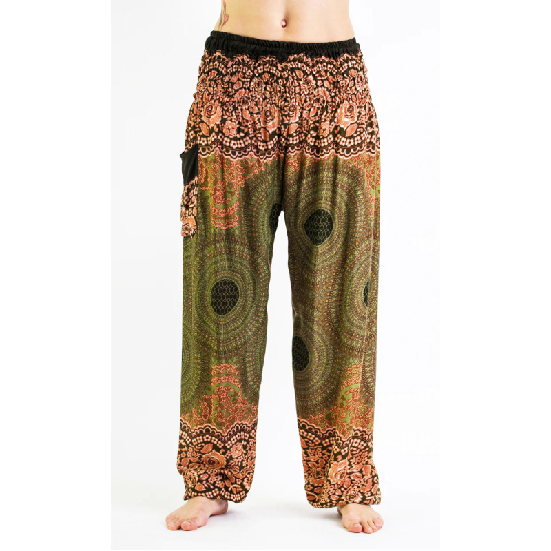 Harembroek Large Mandala groen