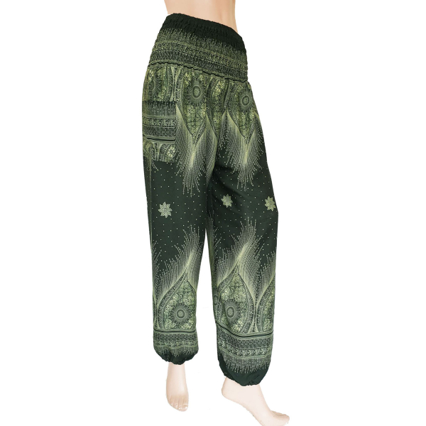 Harembroek XL -  Sunset Mono groen