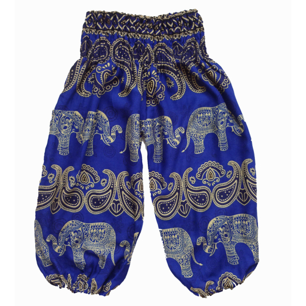 Kinderbroek -  3/4 jaar - Olifantje blauw