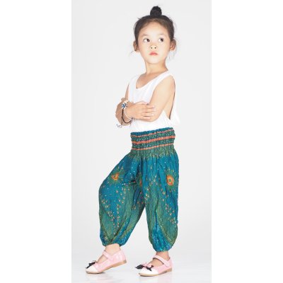 Kinderbroek S kids Eye turquoise