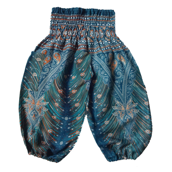 Kinderbroek S kids Peacock groen-blauw