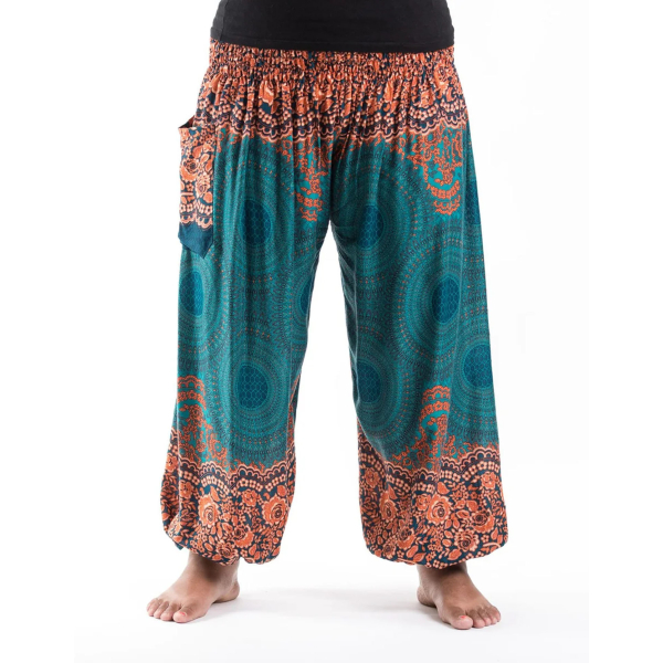 Harembroek XL Mandala turquoise