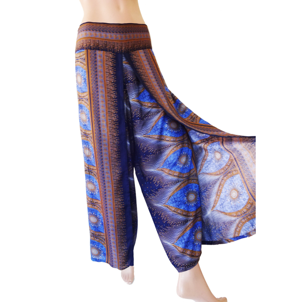 Wikkelbroek L - Sunset - blauw