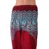 Yoga-Harembroek Medium Mandala rood