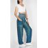 Harembroek Medium Veer groen/blauw