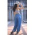 Harembroek Medium Dons blauw