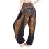 Yoga-Harembroek Medium Peacock zwart/goud