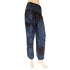 Yoga-Harembroek Small Lace zwart/blauw