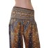 Yoga-Harembroek Medium Peacock zwart/goud