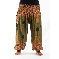 Harembroek XL Mandala groen