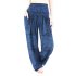 Harembroek Medium Mono Mandala blauw